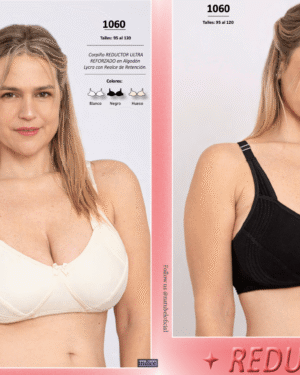 CORPIÑO REDUCTOR EN ALGODON CON LYCRA REFORZADO CON CONTENCION LATERAL