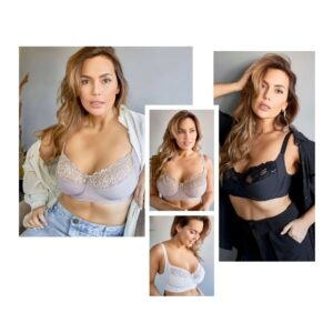 SOUTIEN MOD. CONFORT CON RECORTE LATERAL DE TRICOT LYCRA REF. Y PUNTILLA