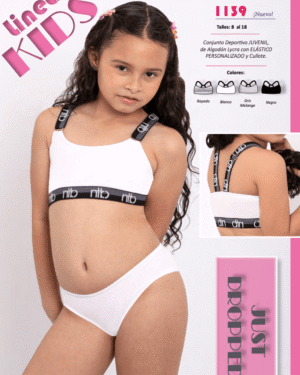 TOP EN ALGODON LYCRA CON CULOTTE Y ELASTICO PERSONALIZADO.