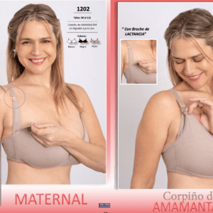 CORPIÑO PREMOLDEADO AMAMANTAR EN ALGODON CON LYCRA