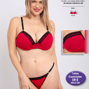 TASA SOFT CON BASE EN MESH FANTASIA CON PUNTILLA Y COLA LESS REGULABLE