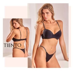 CONJUNTO TAZA SOFA Y TANGA LESS Y BRETEL CON STASS DE MICROFIBRA