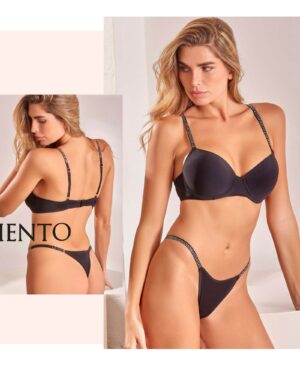 CONJUNTO TAZA SOFA Y TANGA LESS Y BRETEL CON STASS DE MICROFIBRA