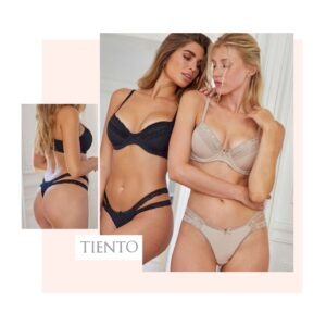 CONJUNTO TAZA SOFT Y TANGA LESS MORLEY Y PUNTILLA