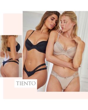 CONJUNTO TAZA SOFT Y TANGA LESS MORLEY Y PUNTILLA