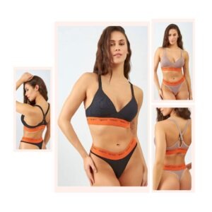 CONJUNTO TOP TRIANGULO TAZA SOFT DEPORTIVO Y COLA LESS DE MORLEY