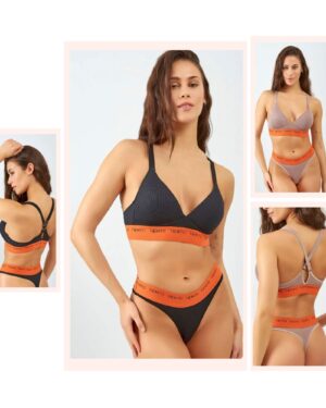 CONJUNTO TOP TRIANGULO TAZA SOFT DEPORTIVO Y COLA LESS DE MORLEY