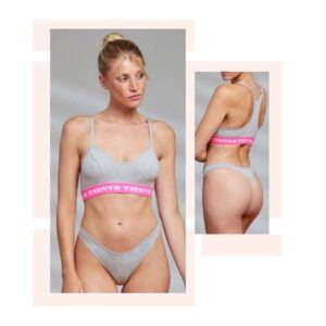 CONJUNTO TOP DEPORTIVO Y COLA LESS DE ALGODON LYCRA®