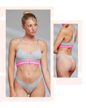 CONJUNTO TOP DEPORTIVO Y COLA LESS DE ALGODON LYCRA®