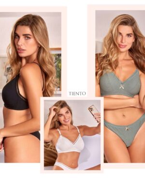 CONJUNTO BRALETTE SIN ARCO Y COLA LESS DE MORLEY