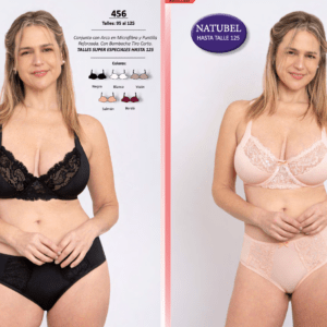 CORPIÑO C/ ARO-TRICOT C/ PUNTILLA-VEDETINA LARGE