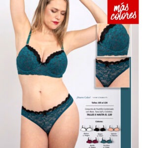 TASA SOFT CON BASE. DOBLE PUNTILLA Y COLA LESS. TALLES ESPECIALES