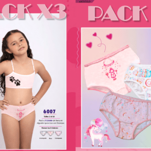 CULOTTE DE NENA ALGODON CON LYCRA CON ESTAMPA.