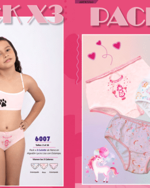 CULOTTE DE NENA ALGODON CON LYCRA CON ESTAMPA.