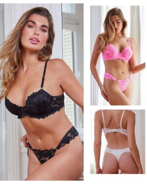 CONJUNTO TAZA SOFT PUSH UP Y COLA LESS PUNTILLA