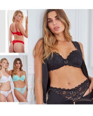 CONJUNTO TAZA SOFT Y COLA LESS DE PUNTILLA