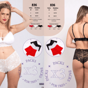 CULOTTE EN PUNTILLA ELASTIZADA Talle M