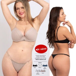 CONJUNTO TASA SOFT CON BASE DE ALG-LYCRA Y COLA LESS.