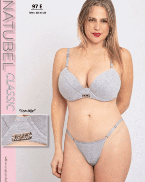 CONJUNTO TASA SOFT CON BASE DE ALG-LYCRA Y COLA LESS. TALLES ESPECIALES