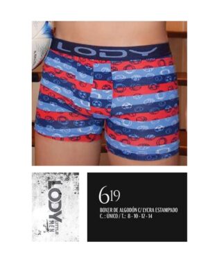 BOXER ALG.LYCRA ESTAMPADO