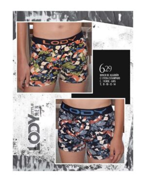 BOXER NIÑO ALGODON/LYCRA ESTAMPADO ZORROS