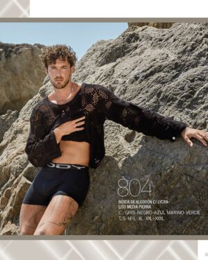 BOXER ALG. LYCRA LISO . MEDIA PIERNA