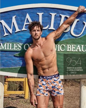 BOXER DE ALGODON CON LYCRA ESTAMPADO (FLORES CALIS)